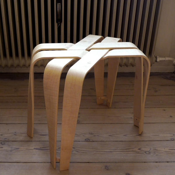 Weave Stool, Veneer, 2009.