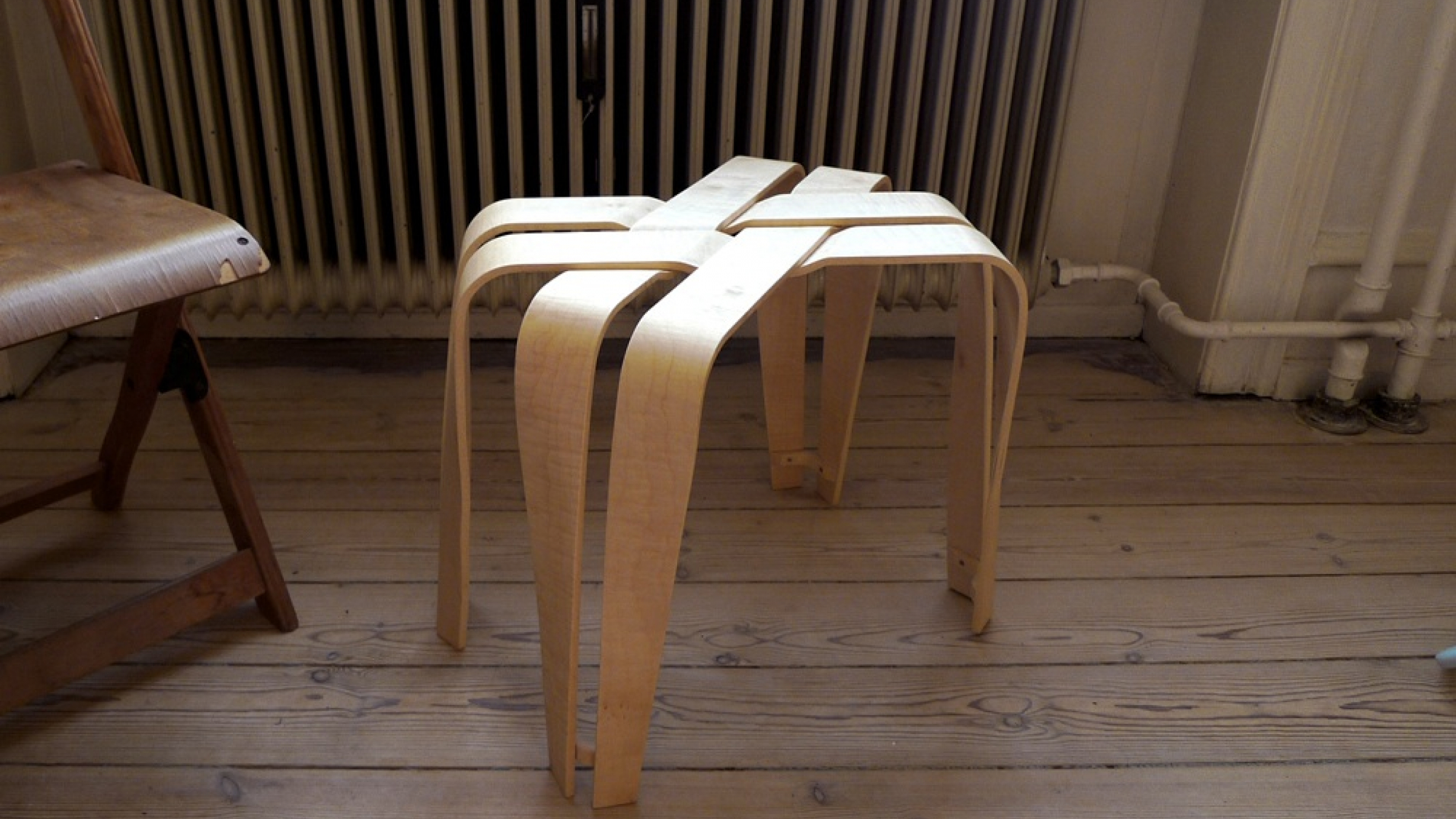 Weave Stool, Veneer, 2009.