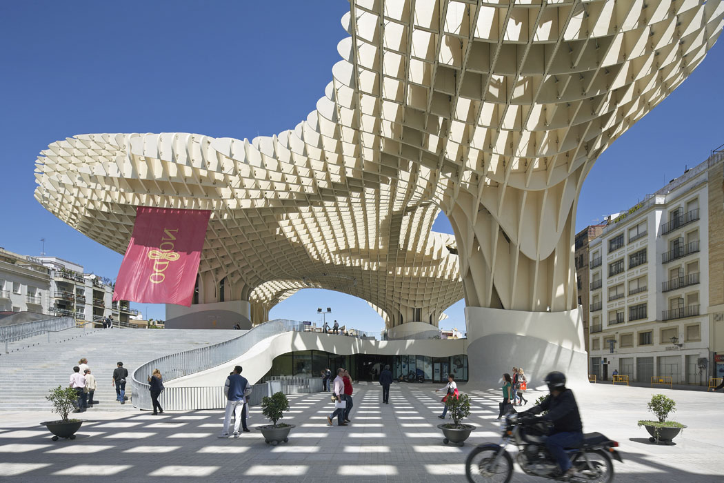 Jürgen Mayer H., Andre Santer and Marta Ramírez Iglesias: Metropol Parasol, Seville, Spain, 2011, photo courtesy of Hufton & Crow