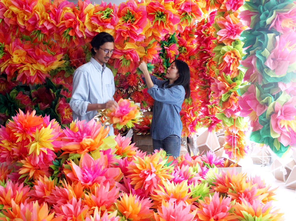 Nick and Julie of CONFETTISYSTEM in their New York Studio: Photo: CONFETTISYSTEM