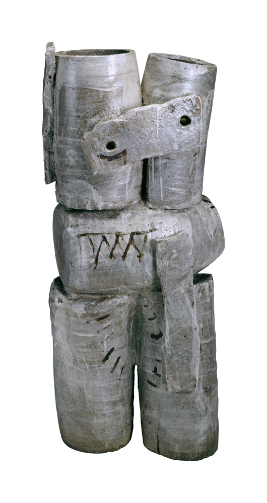 Peter Voulkos, American, 1924 - 2002; Vase, 1956: Stoneware 1/2 x 17 x 13 in. (100.3 x 43.2 x 33 cm) Museum of Arts and Design, Gift of Mr. and Mrs. Adam Gostomski, through the American Craft Council, 1962, 1962.1 Photo Credit: Eva Heyd