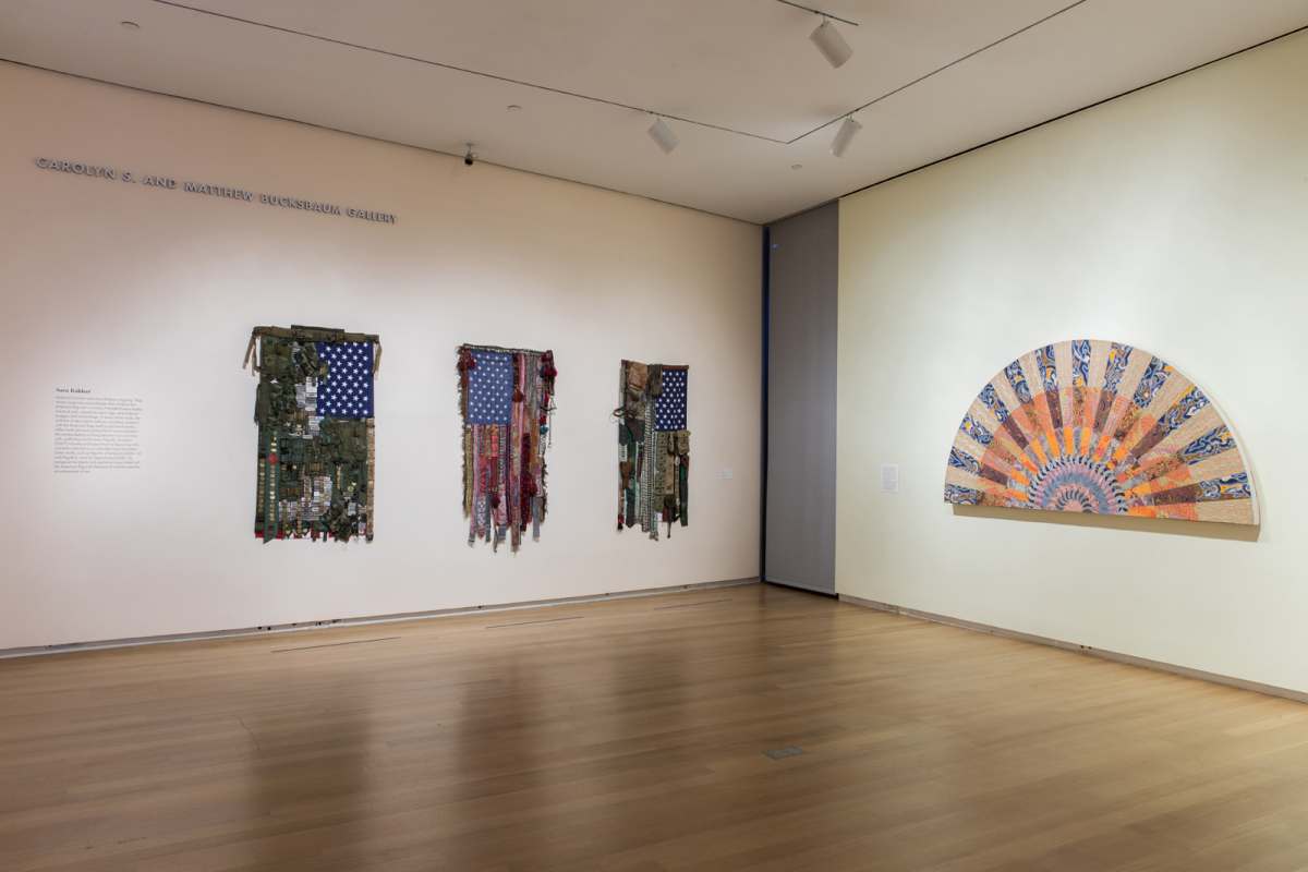 Installation view of <em>Surface/Depth: The Decorative After Miriam Schapiro</em> 