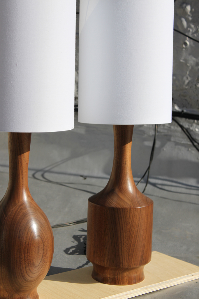 Walnut lamp: Walnut lamp